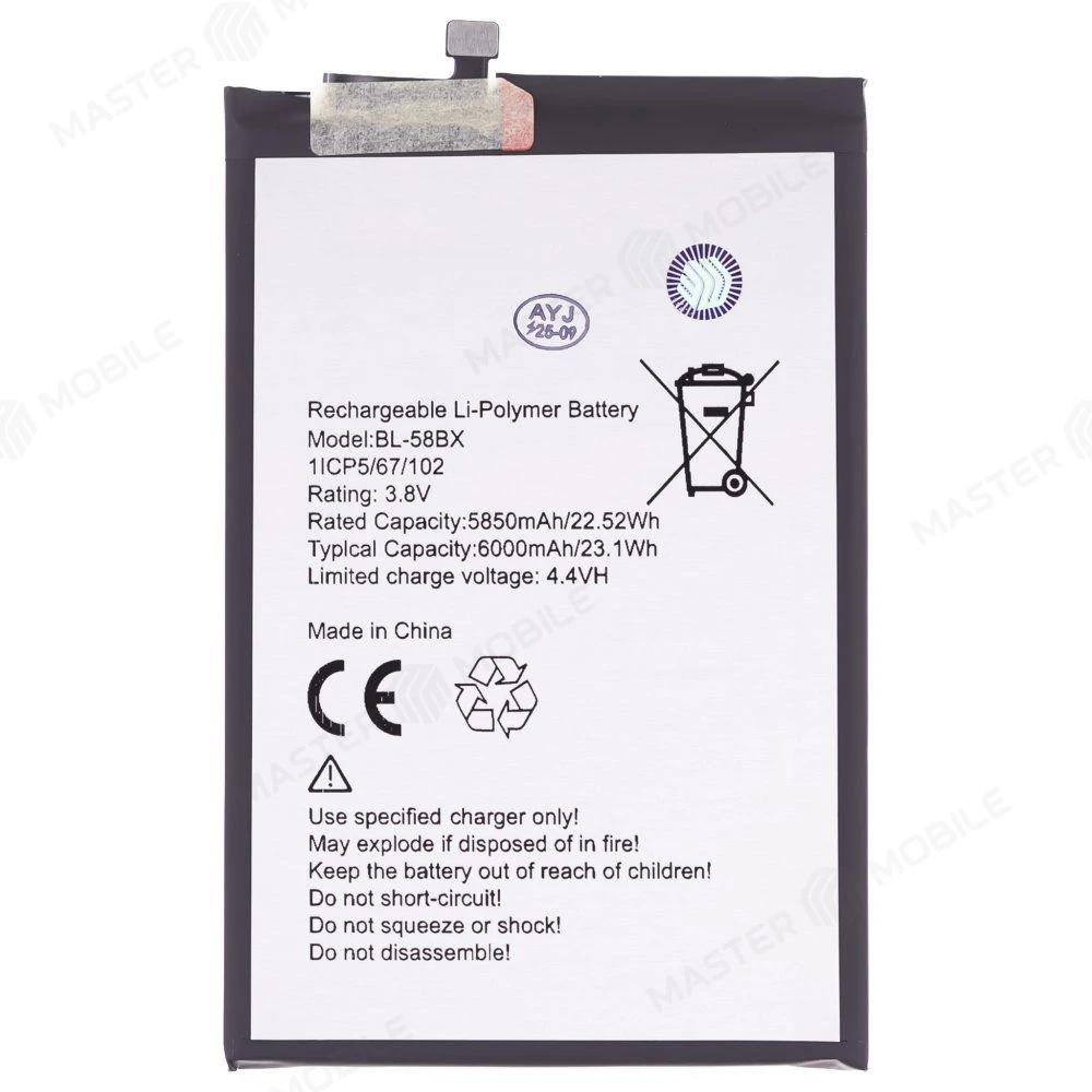 Аккумулятор для Infinix Hot 10 Play (X688B) / Hot 11 (X689F) / Hot 11 Play / Hot 30 Play (X6835B) (BL-58BX) (Premium) фото №1