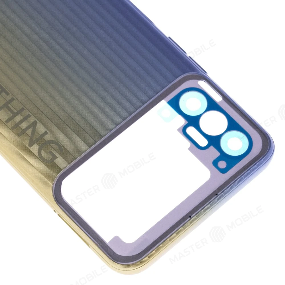 Задняя крышка для Tecno Spark 8P (KG7n) (золотистый) фото №3