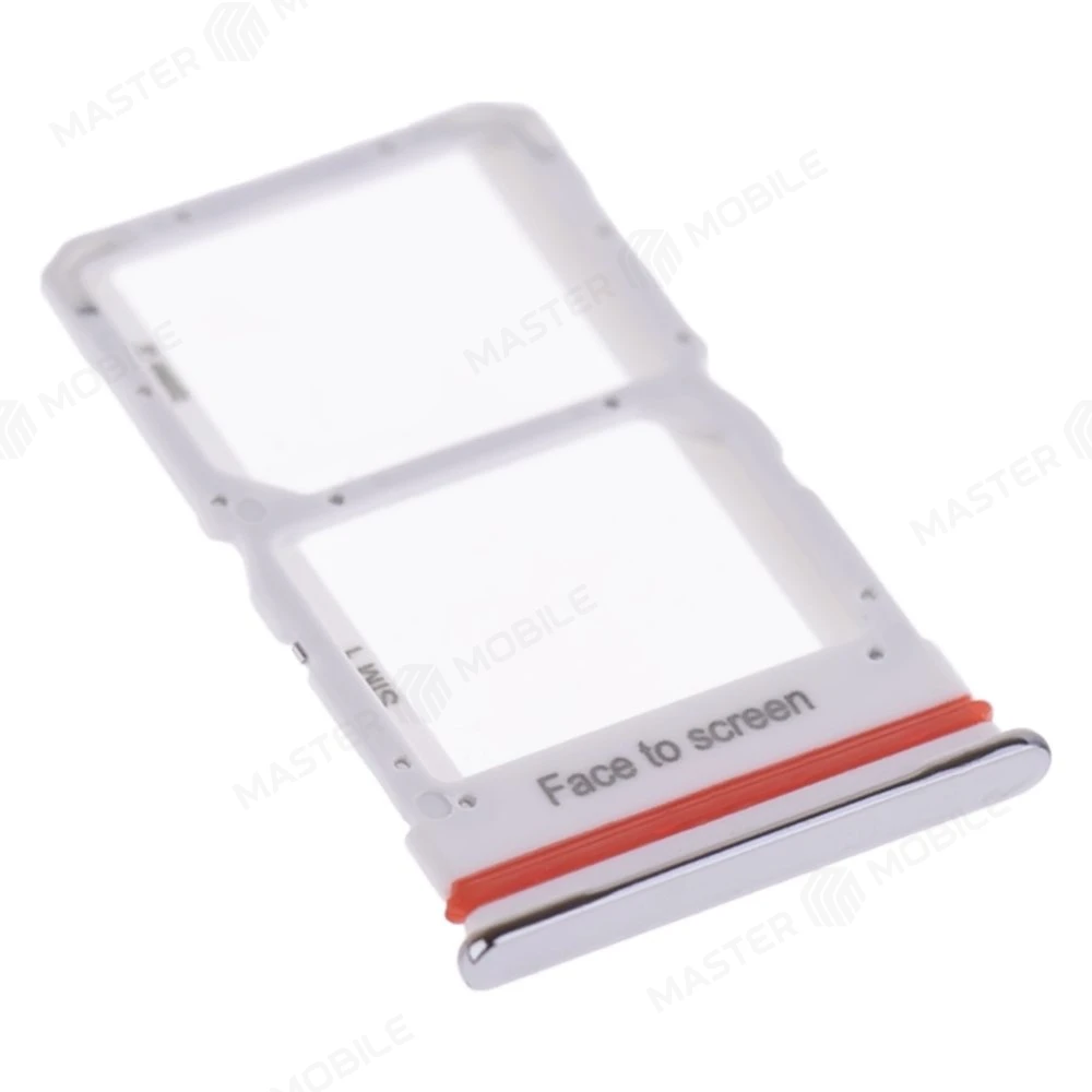 Держатель сим-карты для Xiaomi Mi 10 Lite 5G (M2002J9G) (серебристый)  фото №3