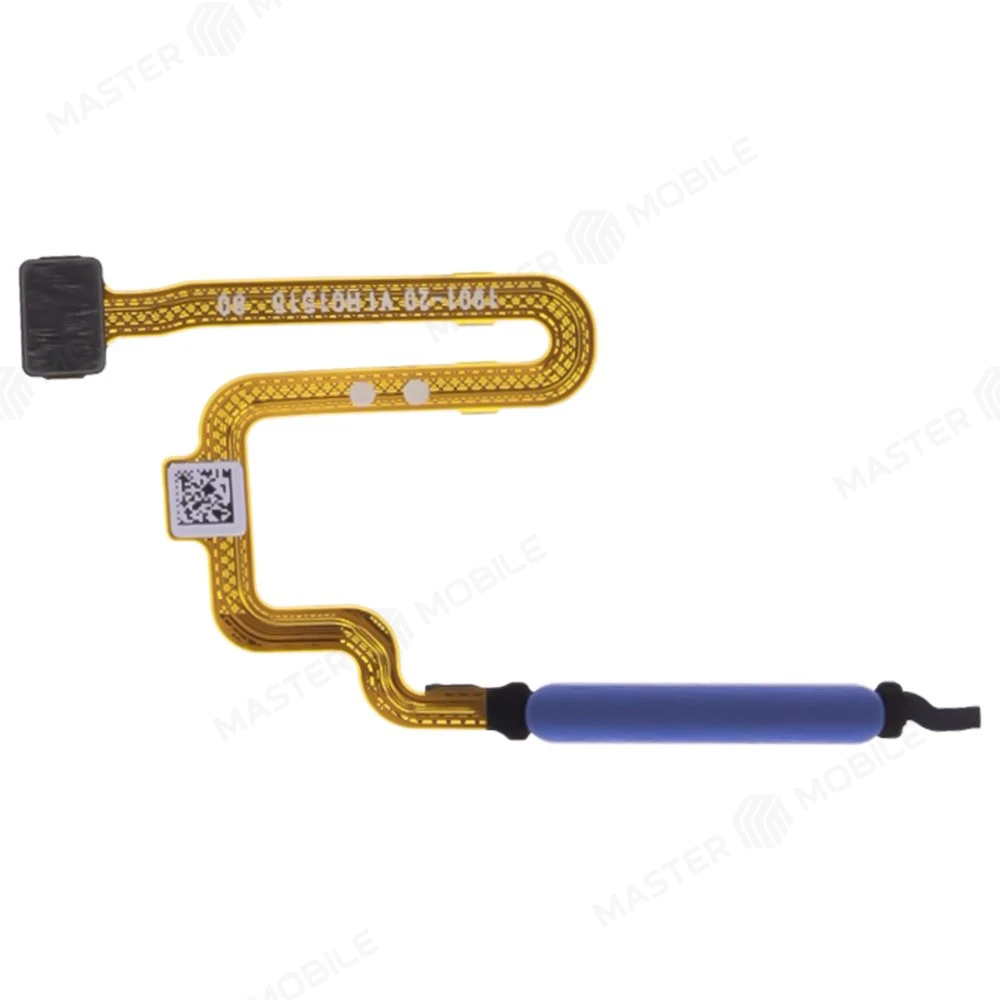 Шлейф для Xiaomi Poco M4 Pro 5G (21091116AG) с комп. + сканер отпечатка пальца (синий)  фото №1