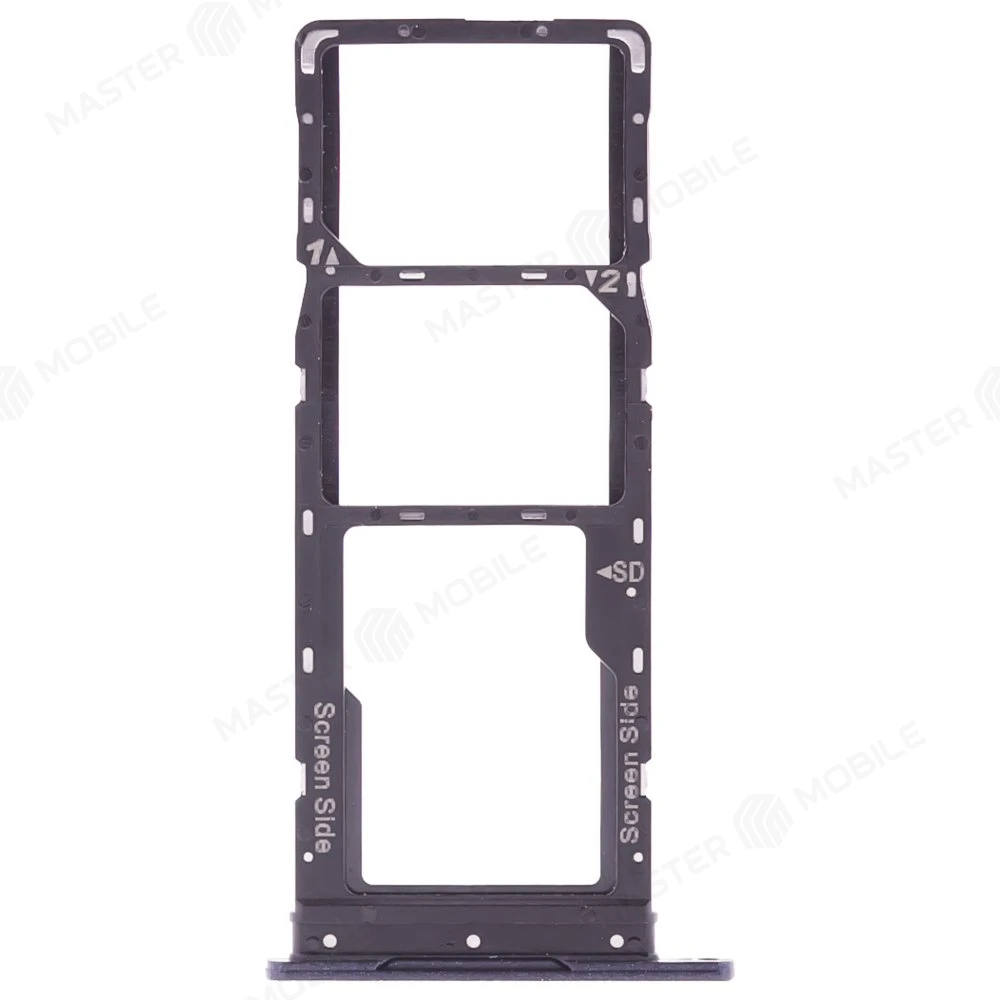 Держатель сим-карты для Tecno Pop 7 (BF6) (черный) фото №1