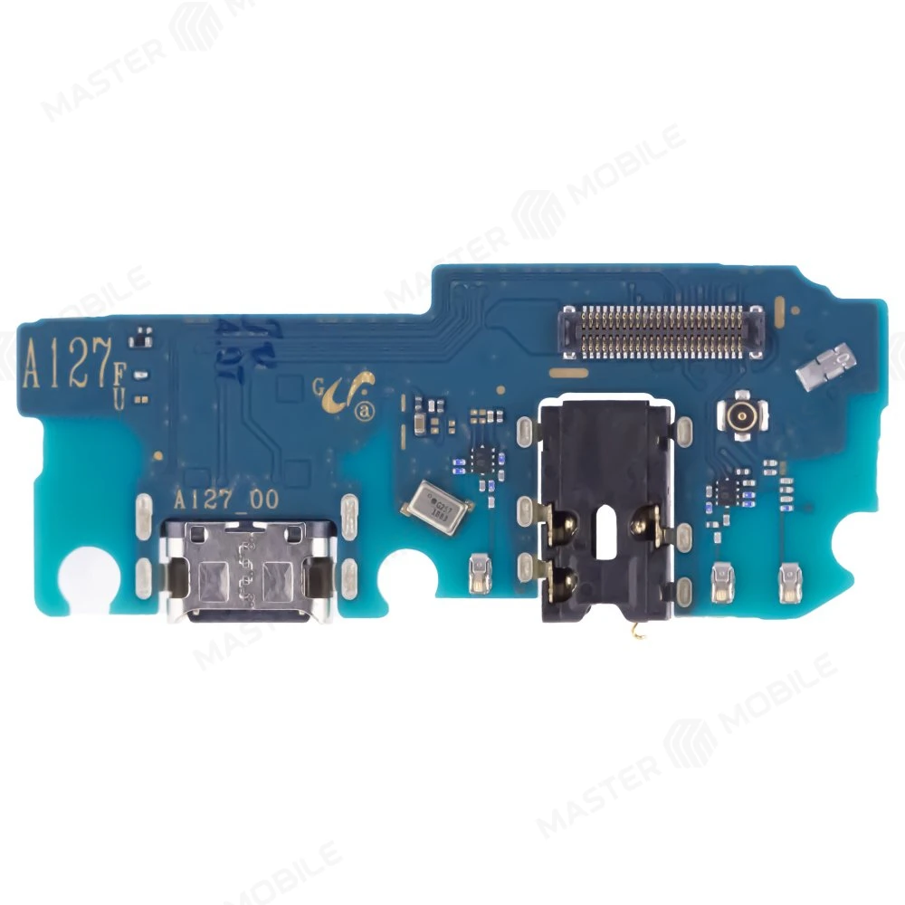 Нижняя плата для Samsung A127 Galaxy A12 Nacho с комп. + разъем зарядки + разъем гарнитуры + микрофон (ORIG100) фото №1