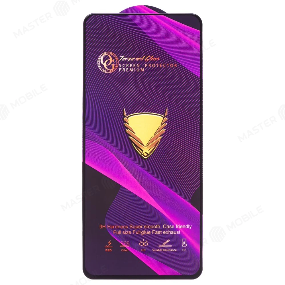 Защитное стекло OG Glass (3 в 1) для Huawei Honor X7c (ALT-LX1) (черный)  фото №1