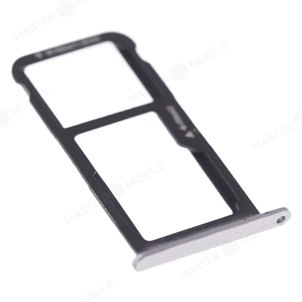 Держатель сим-карты для Huawei Honor 8 Lite (PRA-TL10) (серебристый) фото №3