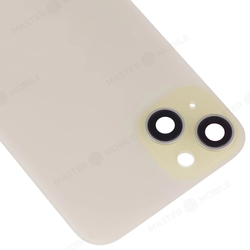 Задняя крышка для Apple iPhone 15 Plus (желтый) (в сборе со стеклом камеры) (Premium) фото №3