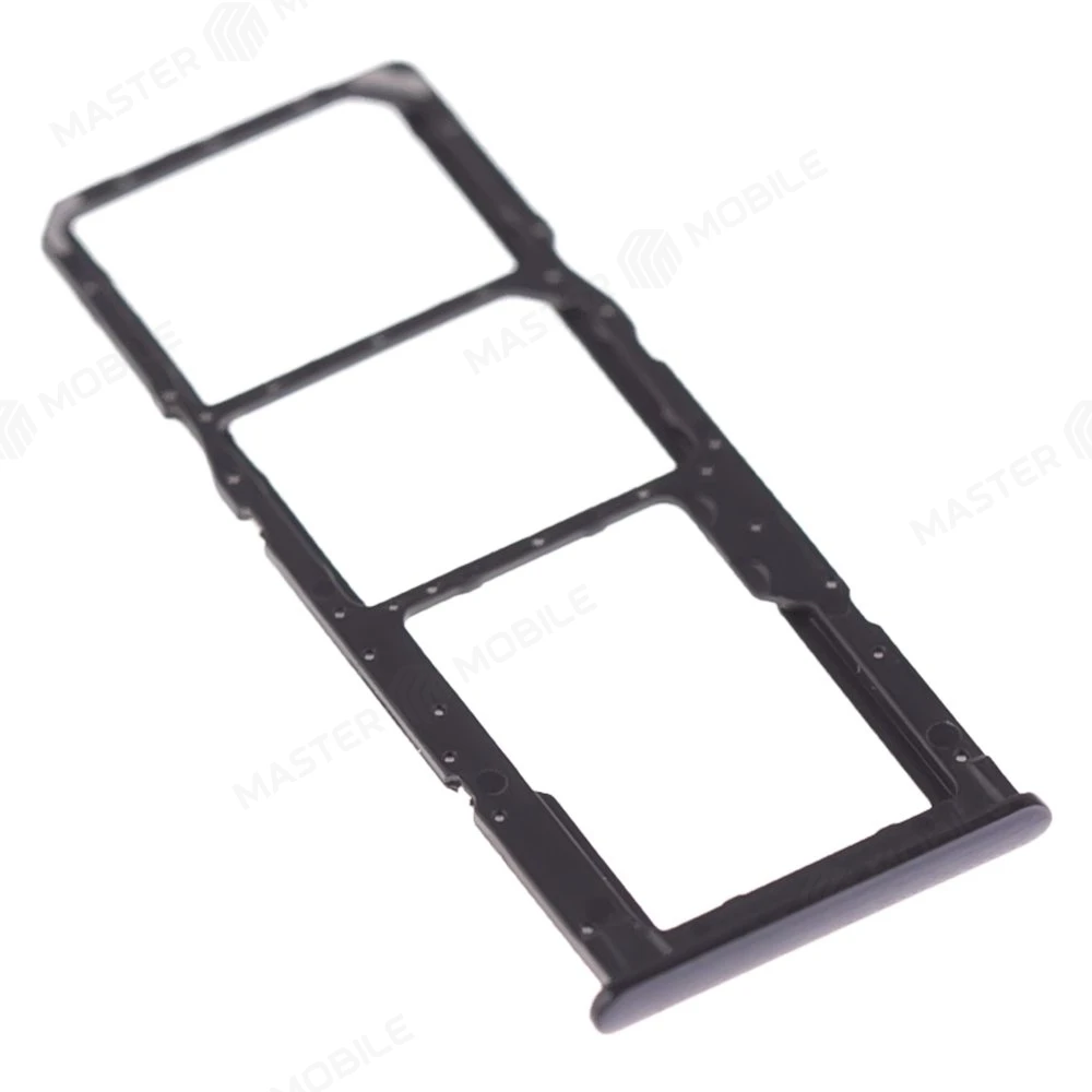 Держатель сим-карты для Samsung A515 Galaxy A51 / A715 Galaxy A71 (черный) фото №3