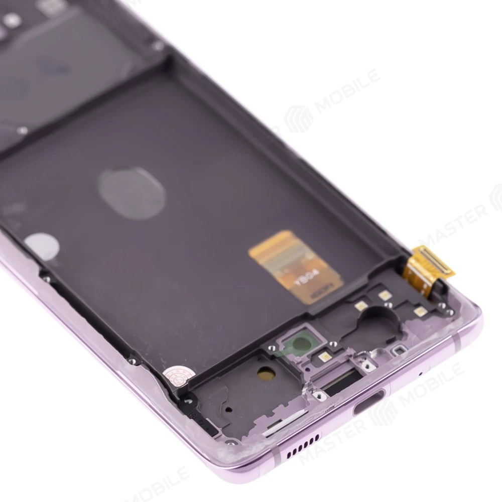 Дисплей для Samsung G780 Galaxy S20 FE + тачскрин (фиолетовый) (в рамке) (ORIG100) (возможен дефект ЛКП) фото №4