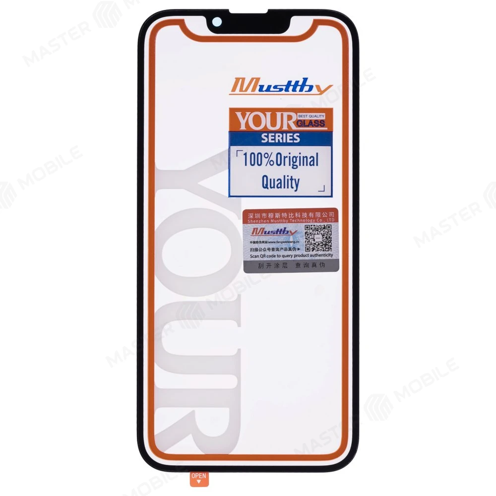 Стекло модуля для Apple iPhone 14 + OCA (Musttby) (Premium) фото №1