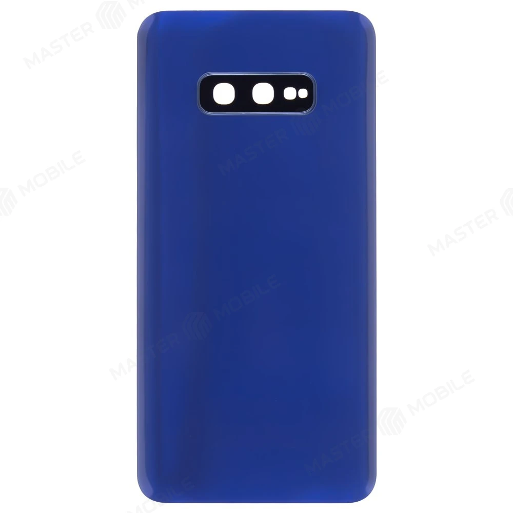 Задняя крышка для Samsung G970 Galaxy S10e (синий) (в сборе со стеклом камеры) фото №1