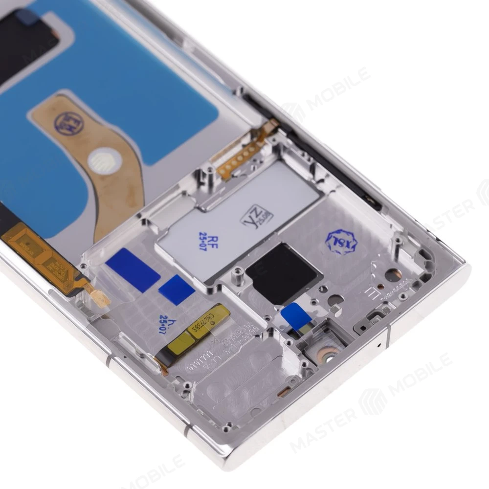 Дисплей для Samsung S908 Galaxy S22 Ultra + тачскрин (серебристый) (в рамке) (OLED) (Full Size) фото №3
