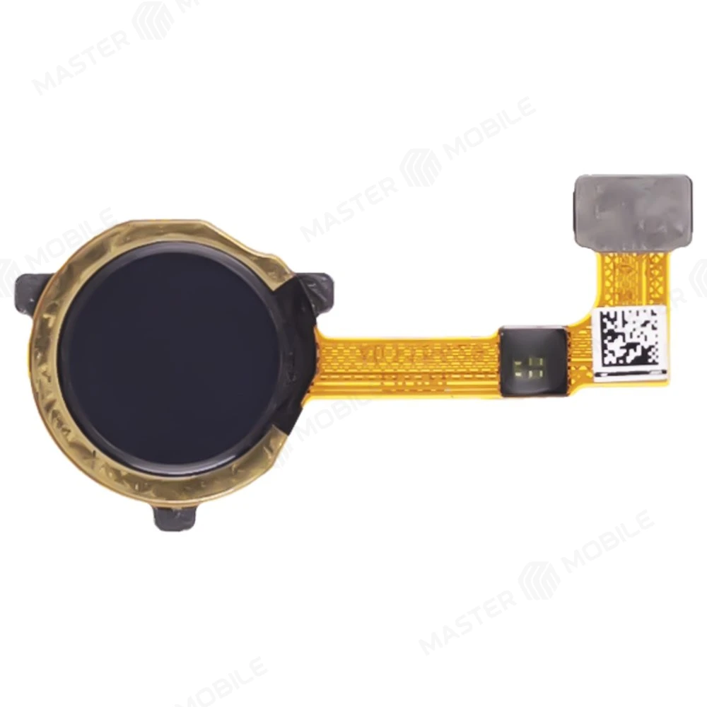 Шлейф для Realme C21 (RMX3201) с комп. + сканер отпечатка пальца (черный)  фото №1