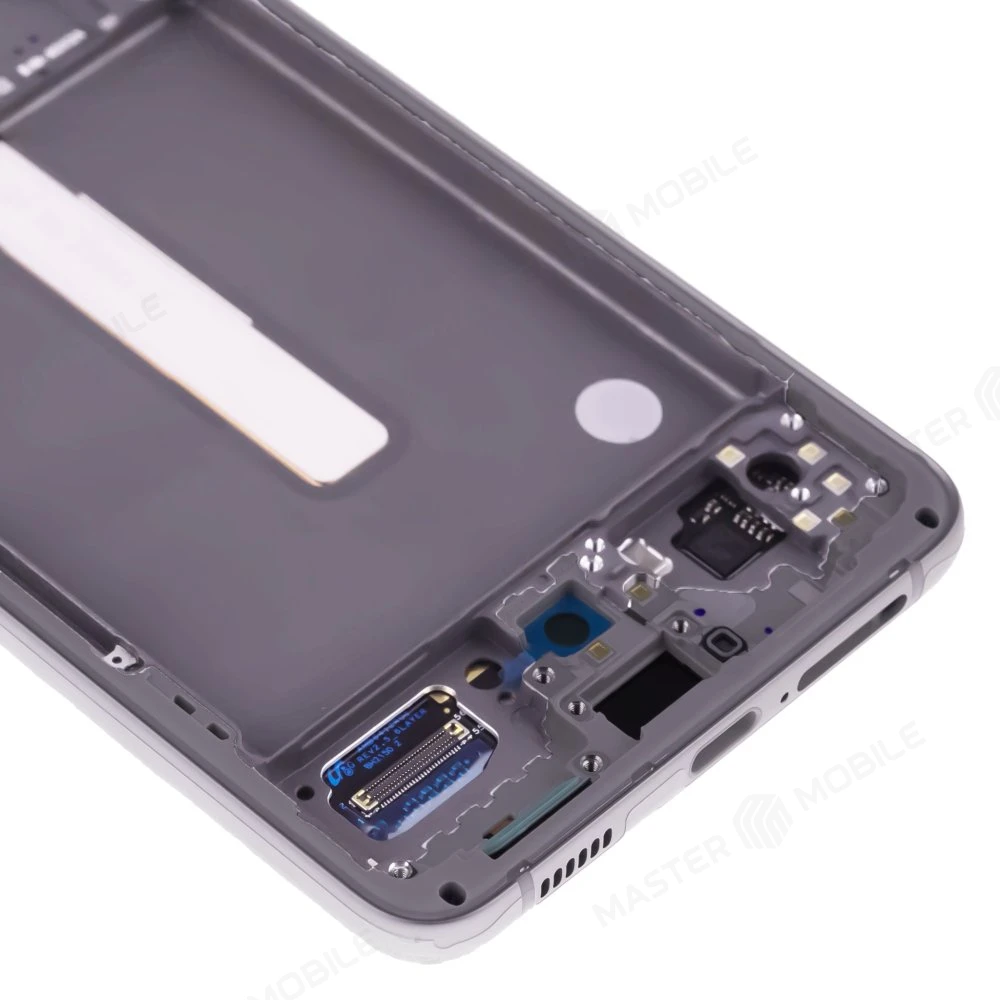 Дисплей для Samsung G990 Galaxy S21 FE + тачскрин (серебристый) (в рамке) (ORIG100) (возможен дефект ЛКП) фото №4