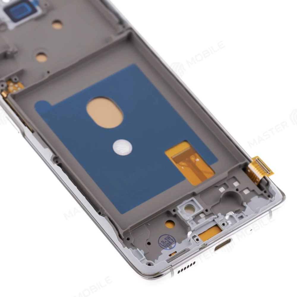 Дисплей для Samsung G780 Galaxy S20 FE + тачскрин (серебристый) (в рамке) (OLED) (Full Size) фото №4