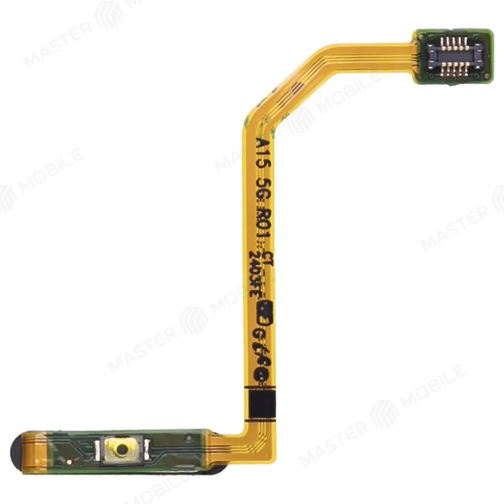 Шлейф для Samsung A155 Galaxy A15 4G с комп. + сканер отпечатка пальца (кнопка включения) (синий) фото №2