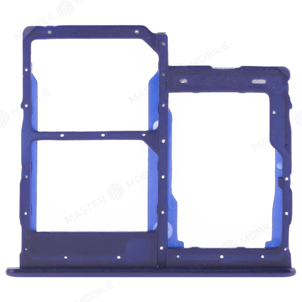 Держатель сим-карты для Samsung A202 Galaxy A20e (синий) фото №1