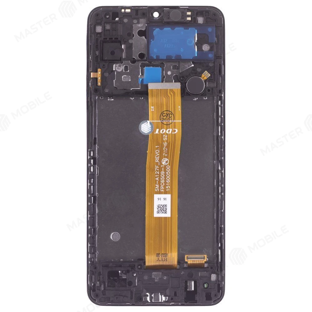 Дисплей для Samsung A127 Galaxy A12 Nacho + тачскрин (черный) (в рамке) (ORIG100) (SP) фото №2