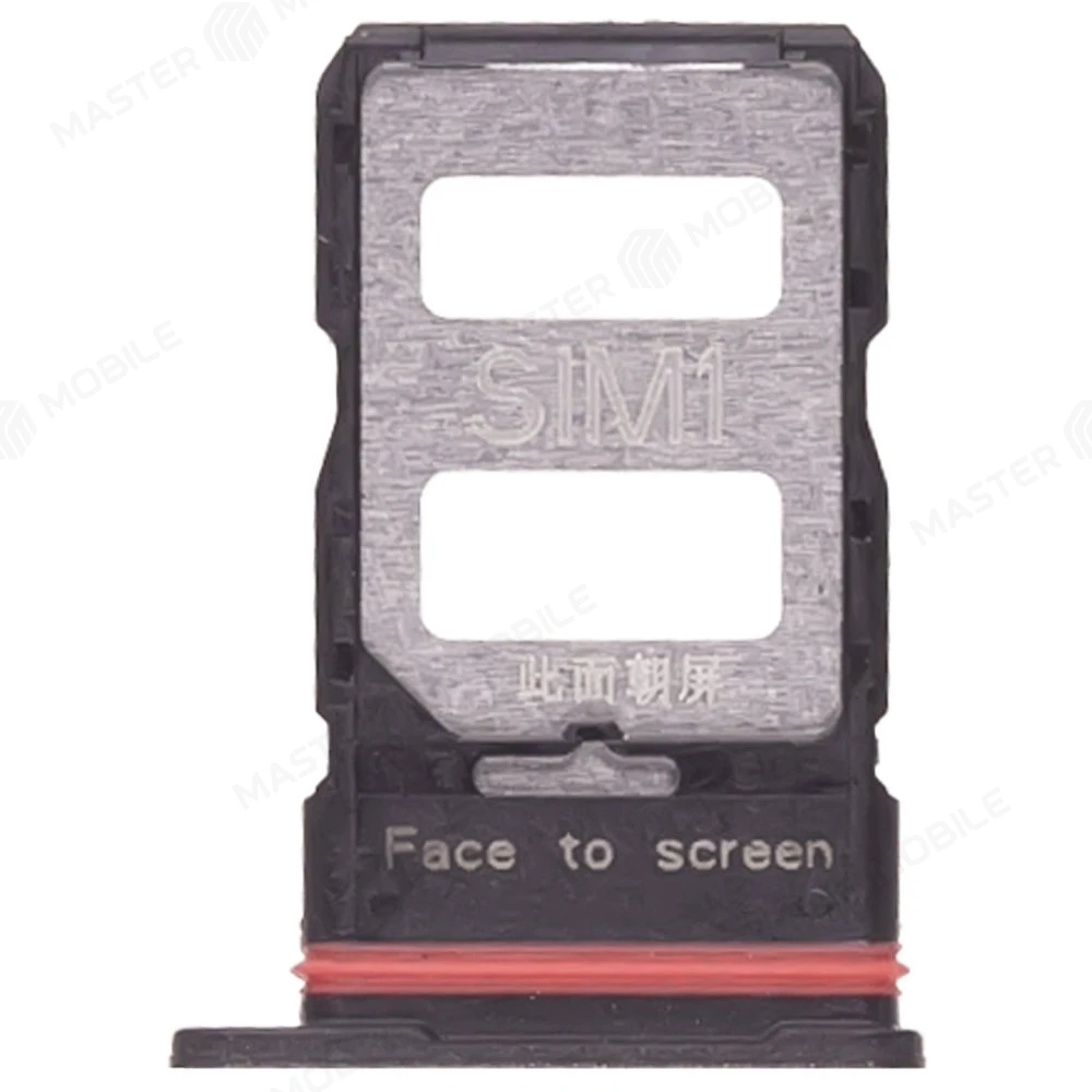 Держатель сим-карты для Xiaomi Poco X6 Pro (2311DRK48G) (черный) фото №1