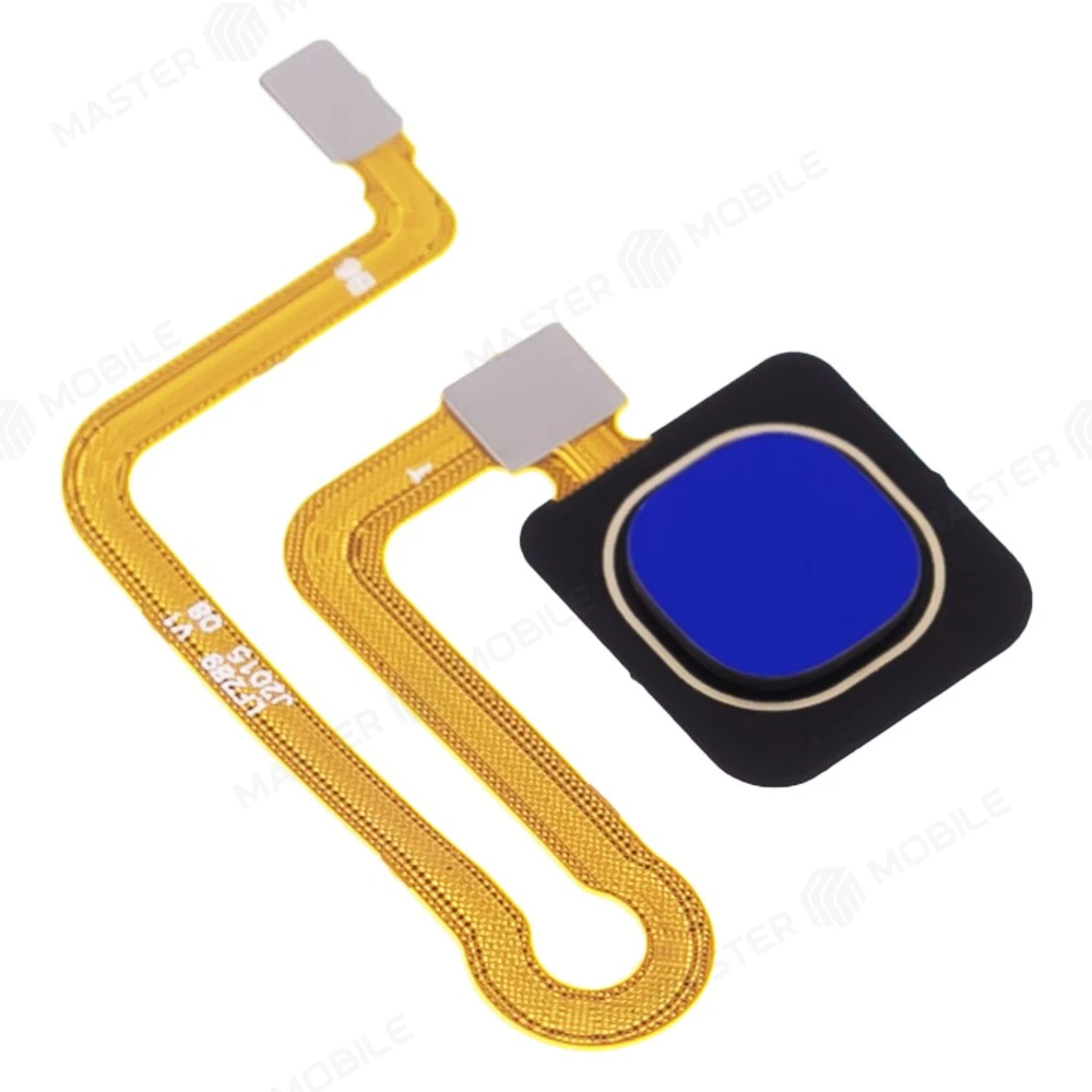 Шлейф для Vivo Y11 (1906) с комп. + сканер отпечатка пальца (синий)  фото №3