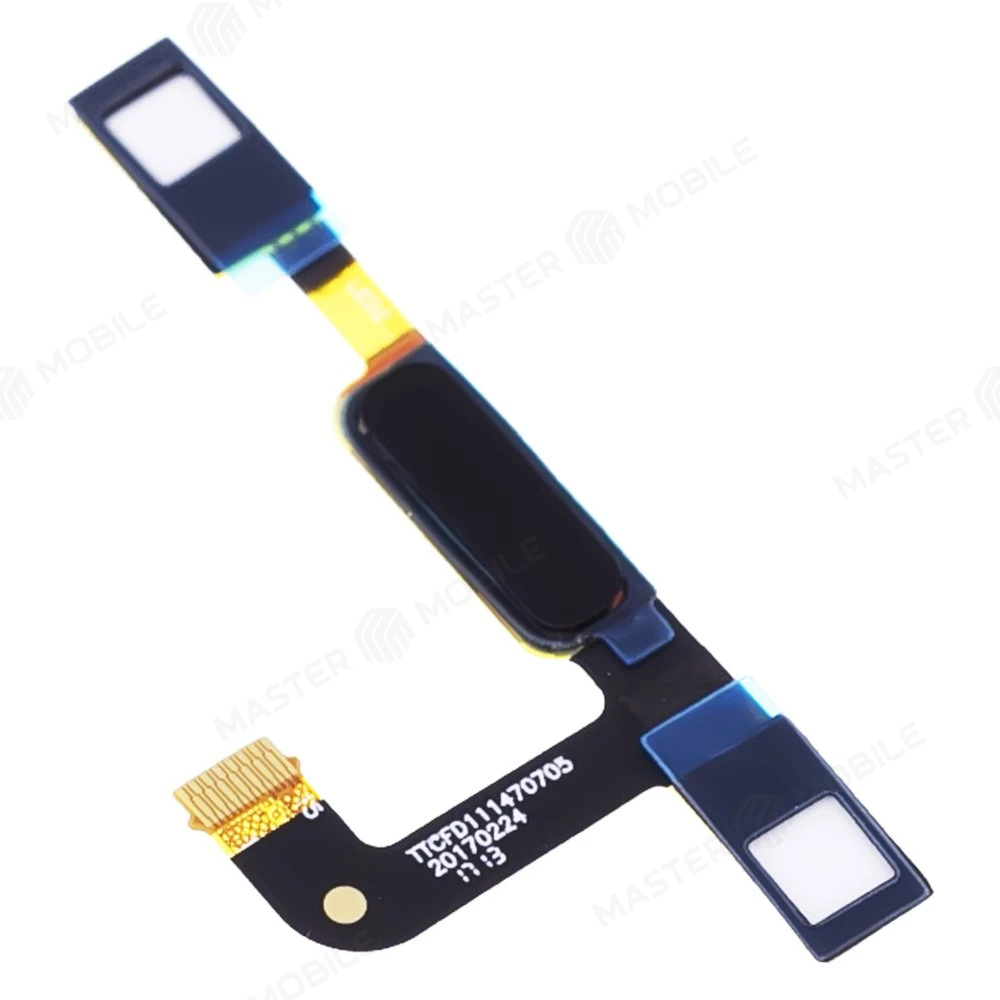 Шлейф для Nokia 5 (TA-1053) с комп. + сканер отпечатка пальца (черный)  фото №3