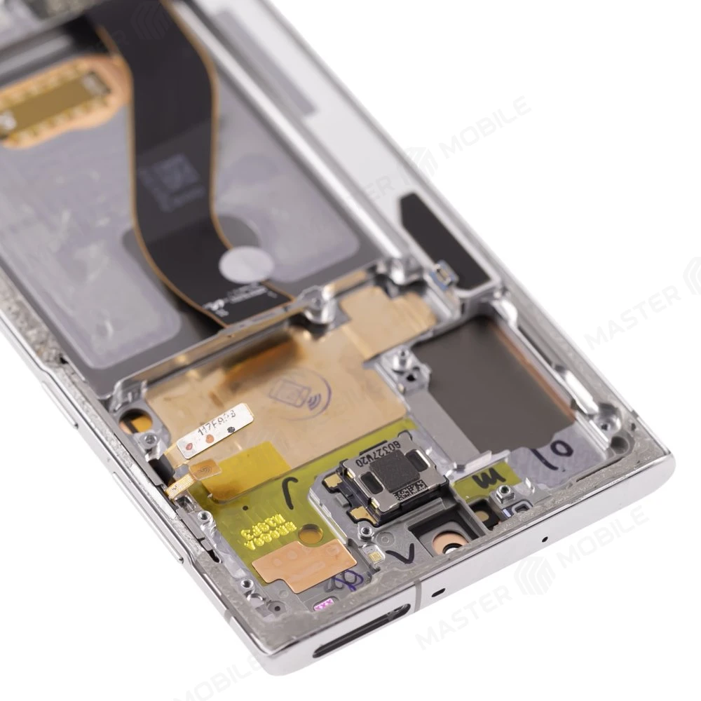 Дисплей для Samsung N970 Galaxy Note 10 + тачскрин (серебристый) (в рамке) (ORIG100) (возможен дефект ЛКП) фото №3
