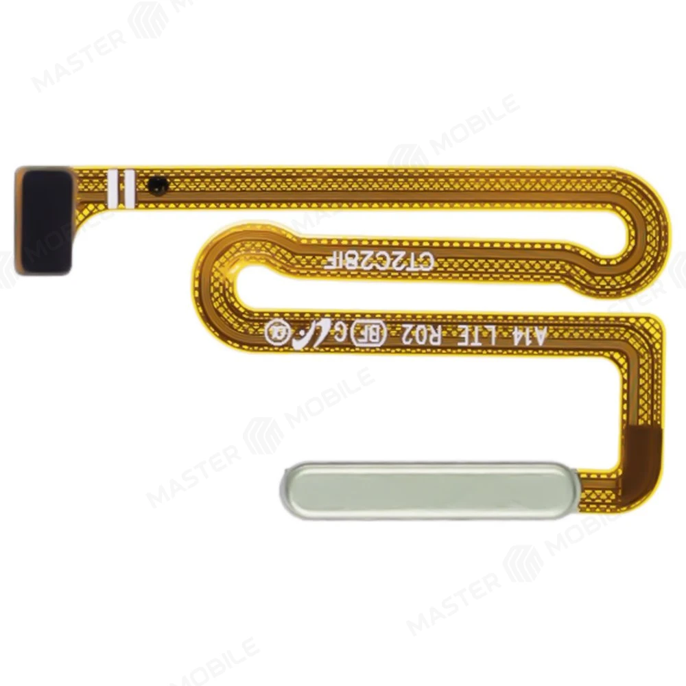 Шлейф для Samsung A145F Galaxy A14 4G / A146B Galaxy A14 5G с комп. + сканер отпечатка пальца (кнопка включения) (зеленый)  фото №1
