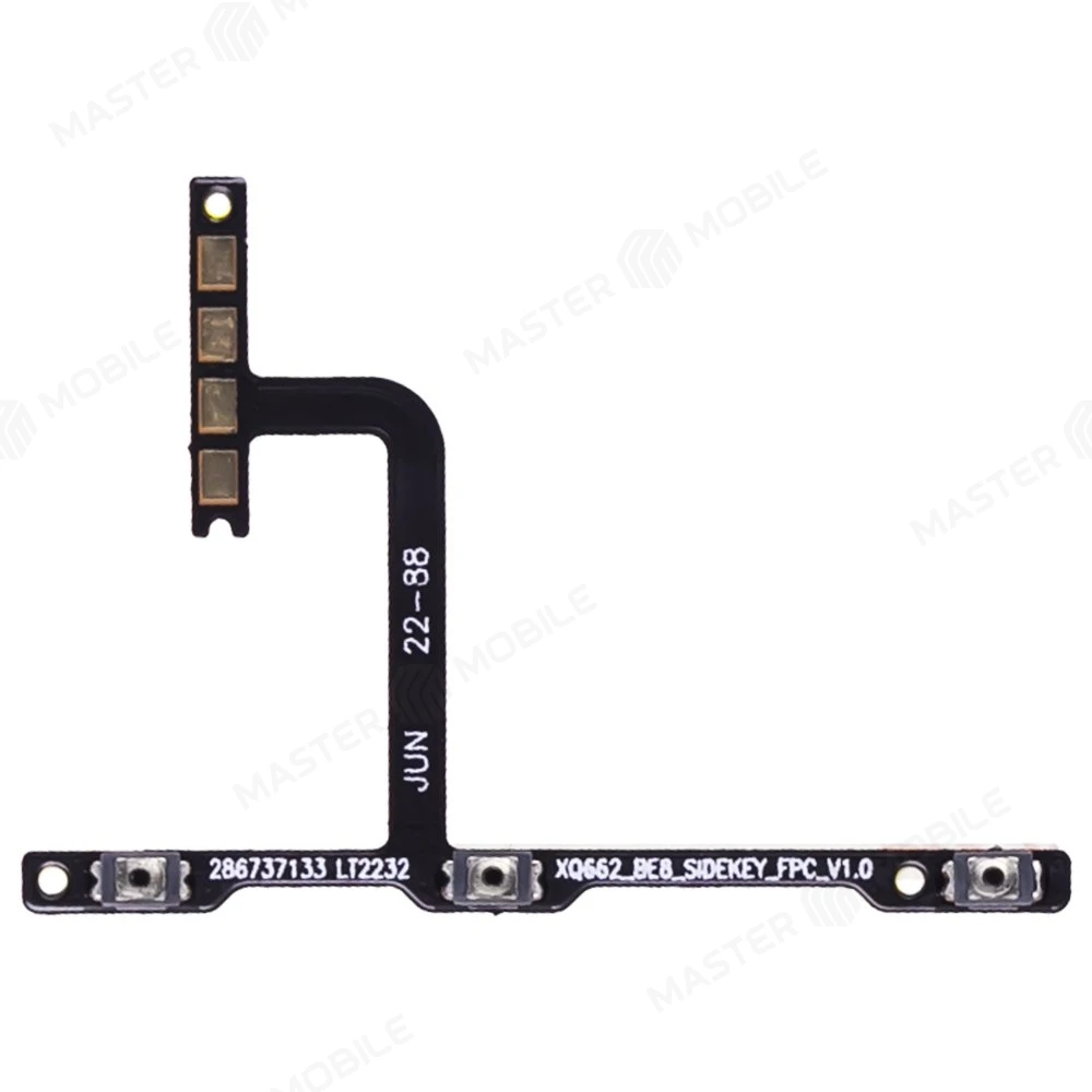 Шлейф для Tecno Pop 6 Pro (BE8) с комп. (на кнопку включения и кнопки громкости)  фото №1