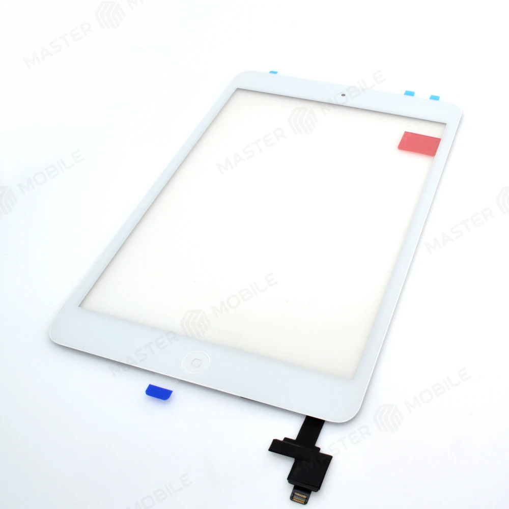 Тачскрин для Apple iPad mini (A1432/A1454/A1455) / iPad mini 2 (A1489/A1490/A1491) + кнопка Home + коннектор (белый) (Premium) фото №1