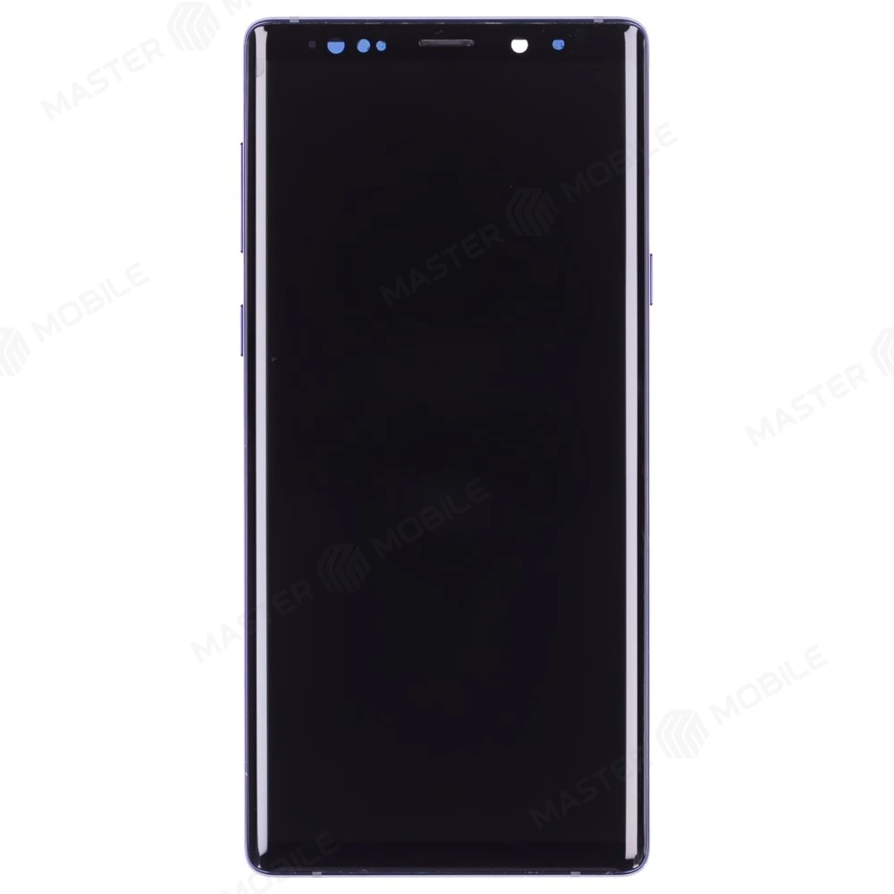 Дисплей для Samsung N960 Galaxy Note 9 + тачскрин (синий) (в рамке) (ORIG100) (возможен дефект ЛКП) фото №1