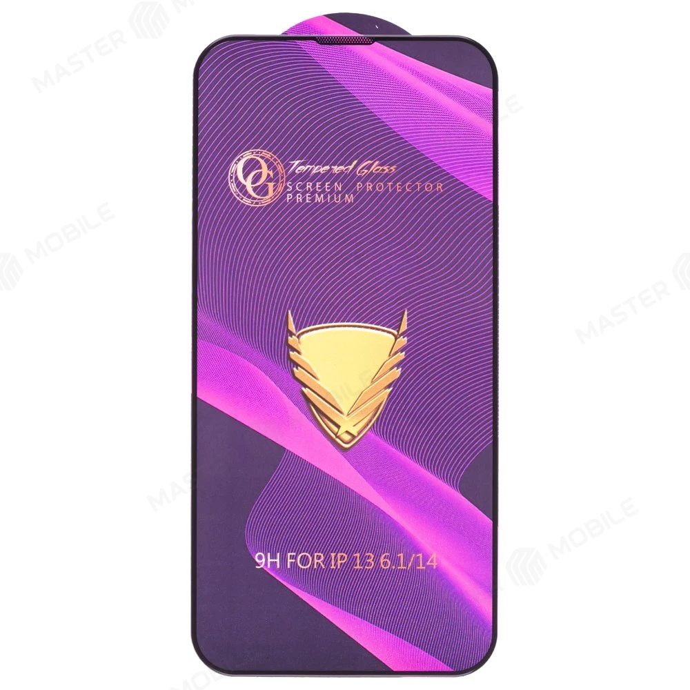 Защитное стекло OG Glass (3 в 1) для Apple iPhone 13 / iPhone 13 Pro (черный) фото №1