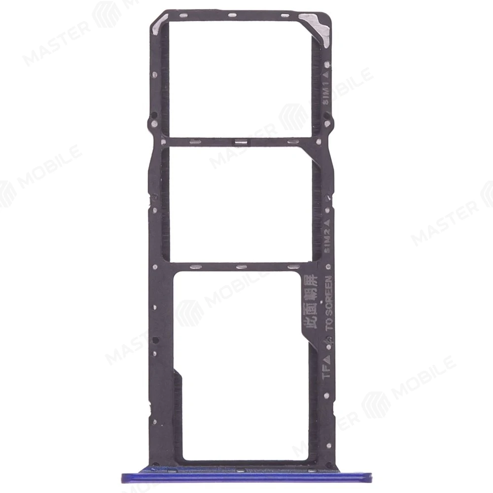 Держатель сим-карты для Huawei Y5 2019 (AMN-LX9) (синий) фото №1