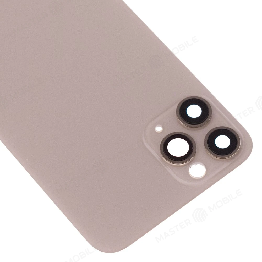 Задняя крышка для Apple iPhone 11 Pro (золотистый) (в сборе со стеклом камеры) (Premium) фото №3