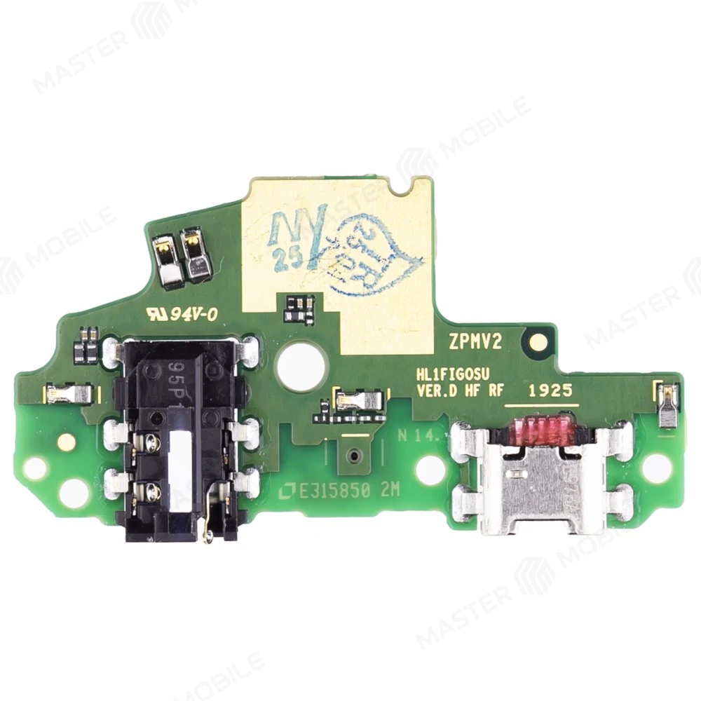 Нижняя плата для Huawei P Smart (FIG-LX1) с комп. + разъем зарядки + разъем гарнитуры + микрофон (ORIG100)  фото №2