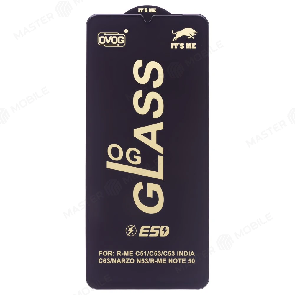 Защитное стекло OG Glass для Realme C53 (RMX3760) (черный) фото №1