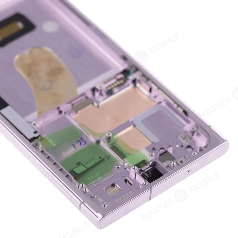 Дисплей для Samsung S918 Galaxy S23 Ultra + тачскрин (розовый) (в рамке) (ORIG100) (возможен дефект ЛКП) фото №3