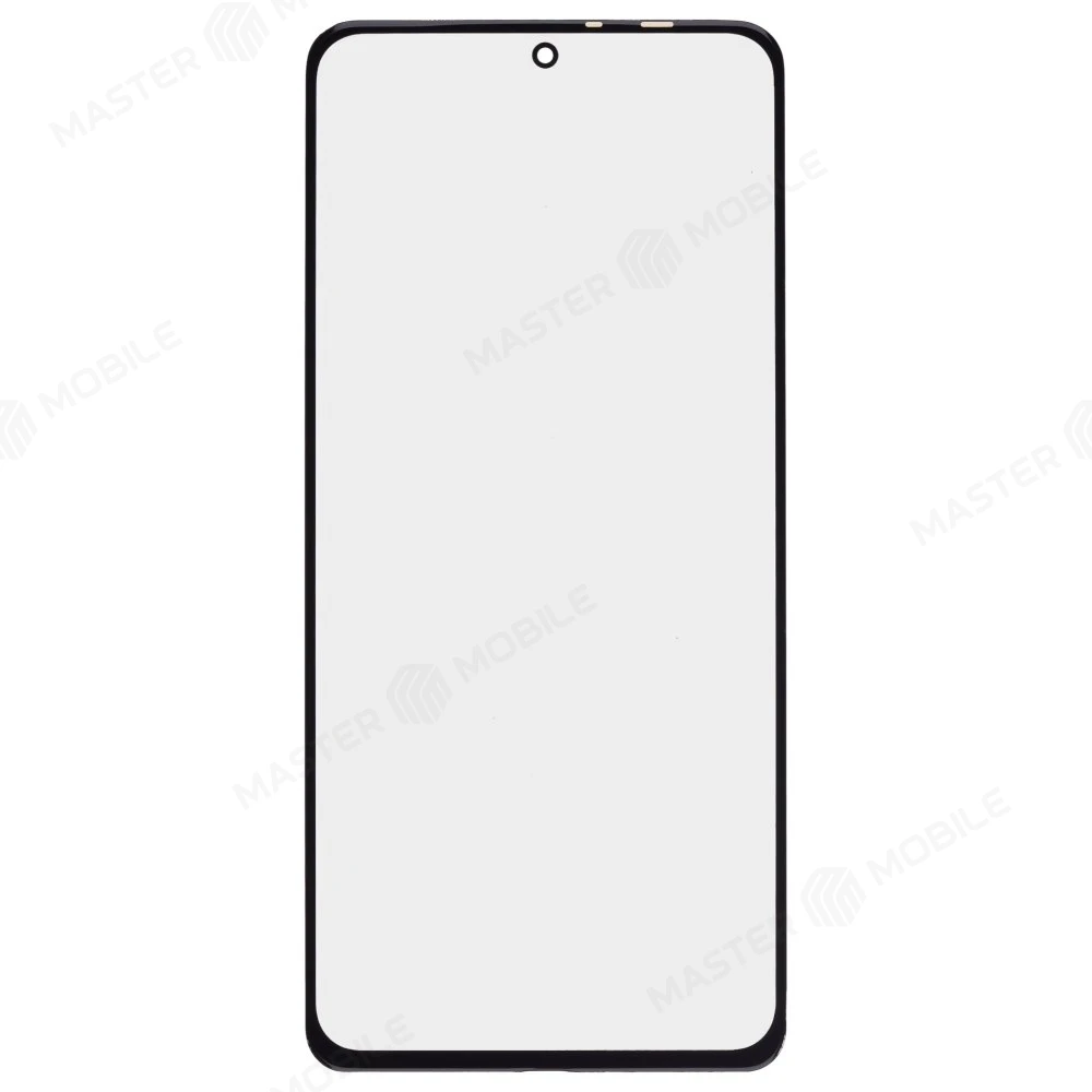 Стекло модуля для Xiaomi Poco F3 (M2012K11AG) / Poco F4 (22021211RG) / Mi 11i (M2012K11G) и др. + OCA (черный)  фото №1