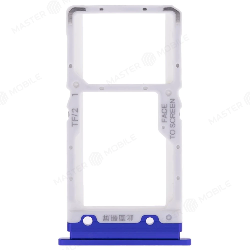 Держатель сим-карты для Xiaomi Mi 9 Lite (M1904F3BG) (синий)  фото №1