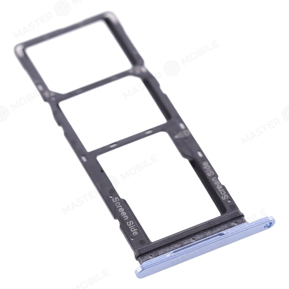 Держатель сим-карты для Tecno Pop 7 (BF6) (голубой) фото №3