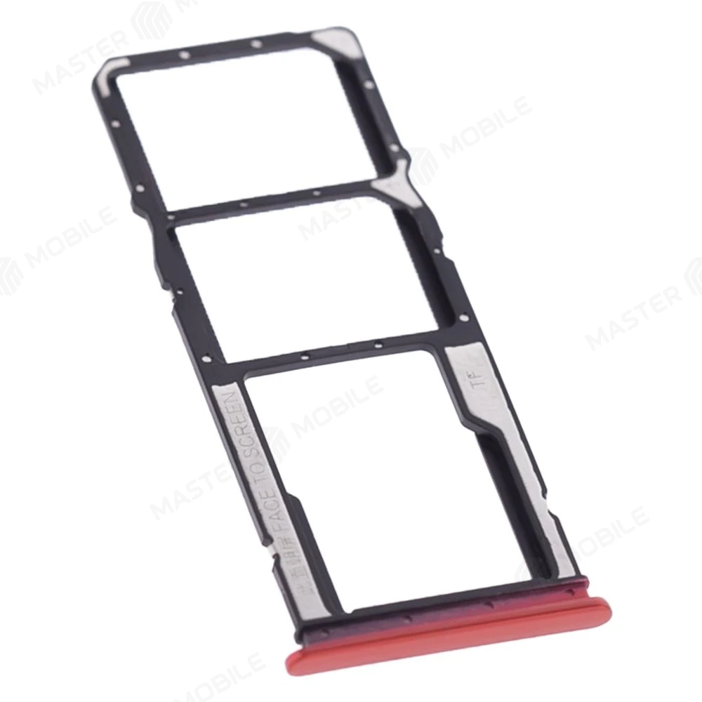 Держатель сим-карты для Xiaomi Redmi 8A (M1908C3KG) (красный)  фото №3