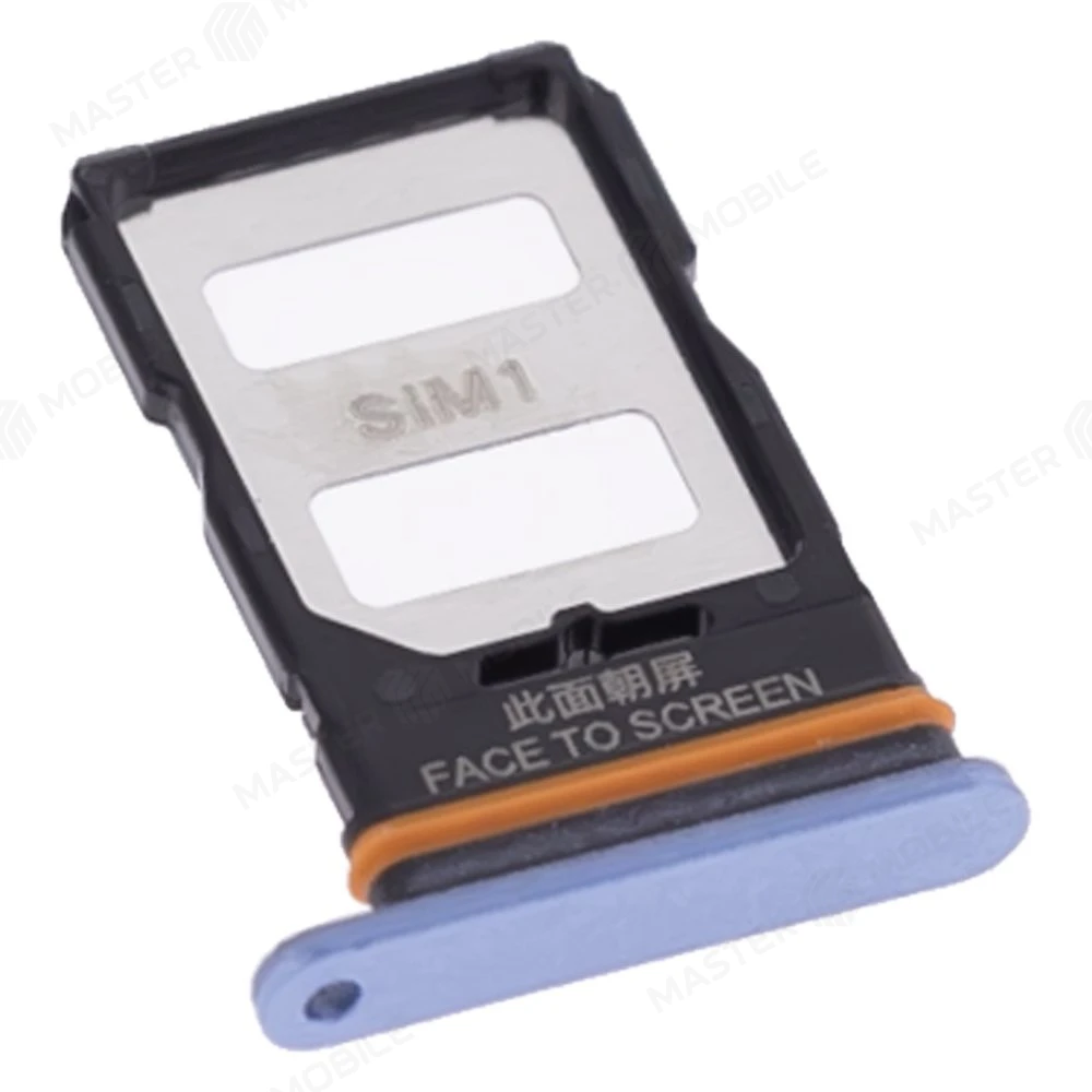 Держатель сим-карты для Xiaomi Poco X5 Pro 5G (22101320G) (синий) фото №3