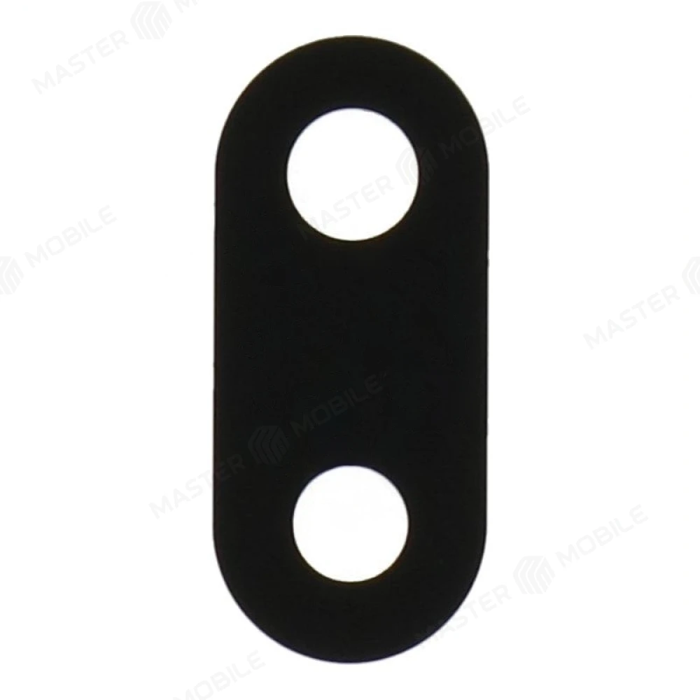 Стекло задней камеры для Samsung A022 Galaxy A02 (без рамки) (черный) 