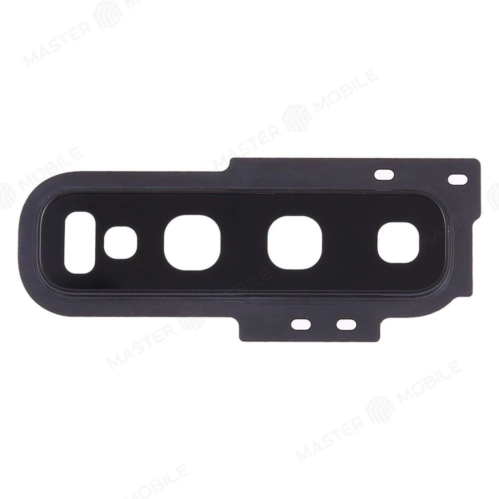 Стекло задней камеры для Samsung G973 Galaxy S10 (черный) (в рамке) фото №1