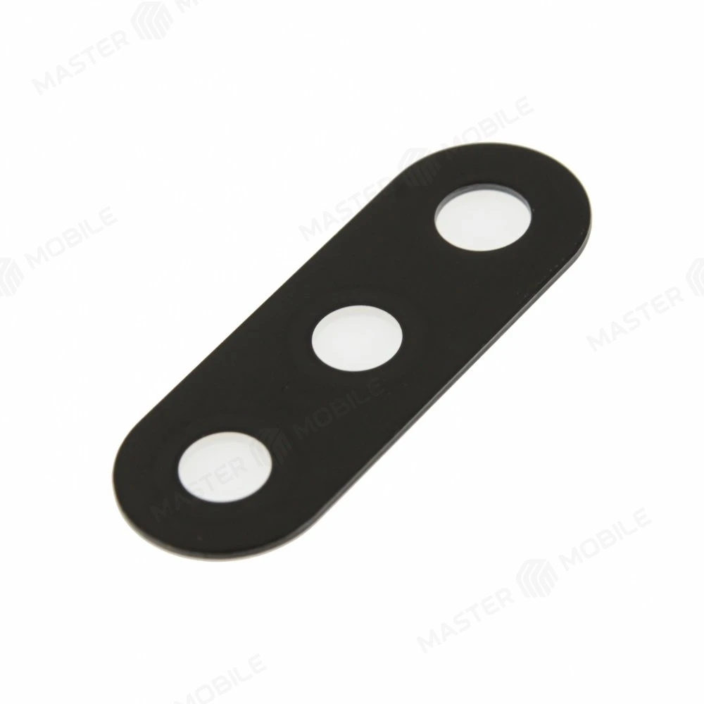 Стекло задней камеры для Samsung M015 Galaxy M01 (без рамки) (черный) фото №2