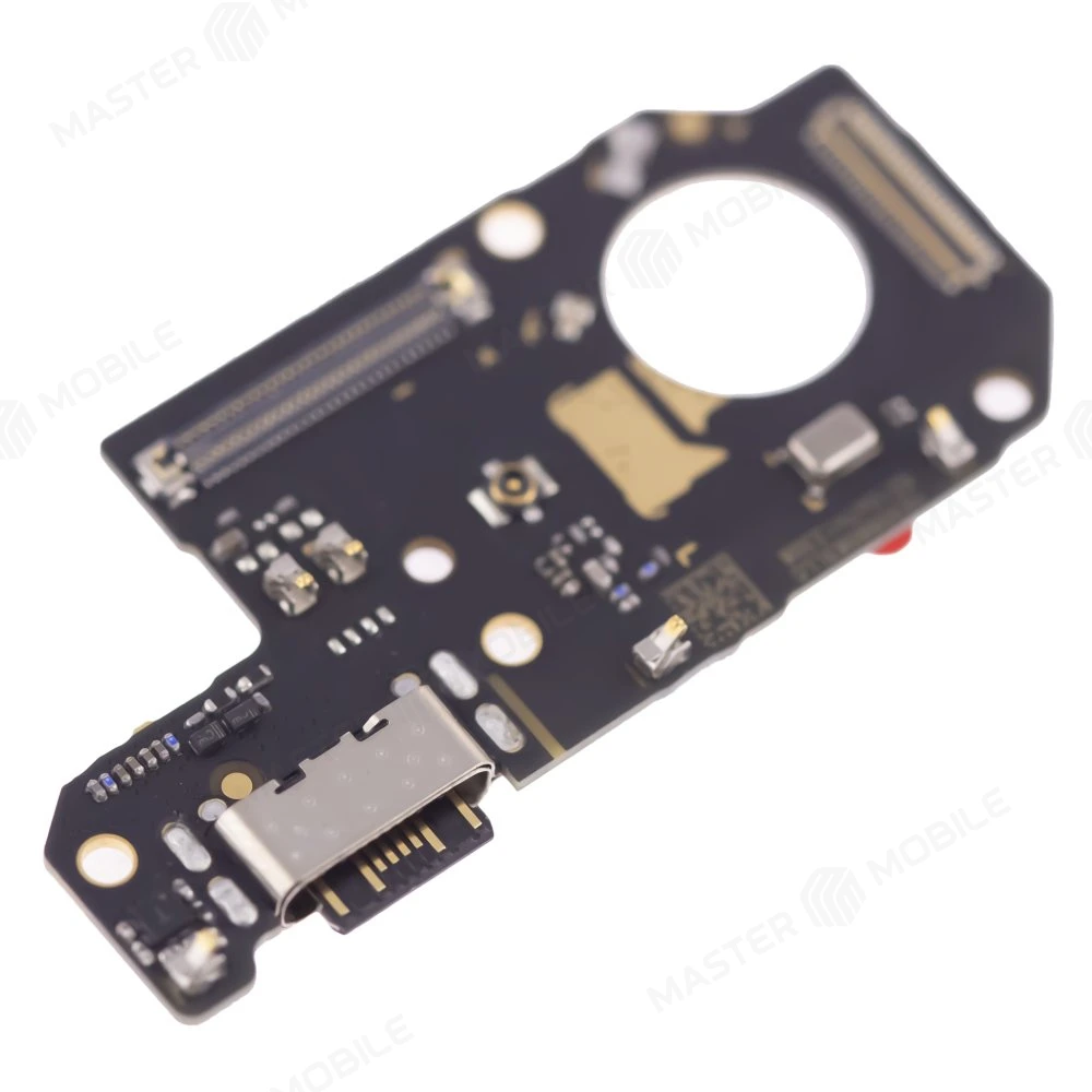 Нижняя плата для Xiaomi Redmi Note 12 4G (23021RAA2Y) с комп. + разъем зарядки + микрофон (ORIG100) фото №3