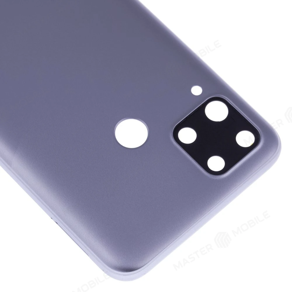 Задняя крышка для Realme C15 (RMX2180) (серебристый) (в сборе со стеклом камеры) фото №3