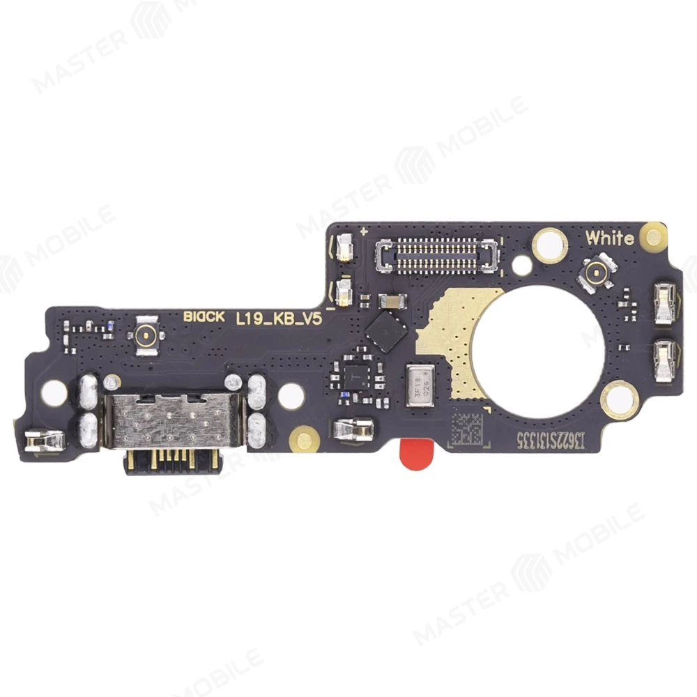 Нижняя плата для Xiaomi Poco M4 5G (22041219PG) с комп. + разъем зарядки + микрофон (ORIG100)  фото №1