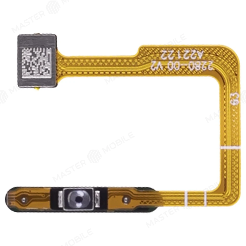 Шлейф для Xiaomi Poco F5 (23049PCD8G) / Redmi Note 12 Turbo (23049RAD8C) с комп. + сканер отпечатка пальца (кнопка включения) (черный)  фото №2