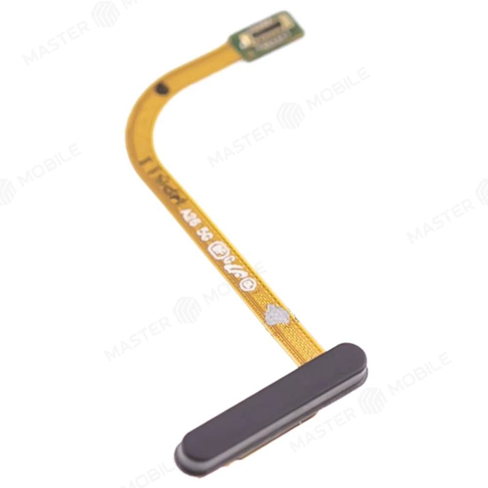 Шлейф для Samsung A266 Galaxy A26 5G с комп. + сканер отпечатка пальца (кнопка включения) (черный)  фото №3