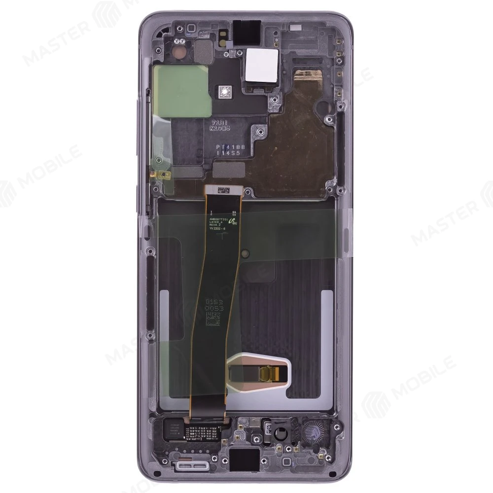 Дисплей для Samsung G988 Galaxy S20 Ultra + тачскрин (черный) (в рамке) (ORIG100) (возможен дефект ЛКП) фото №2