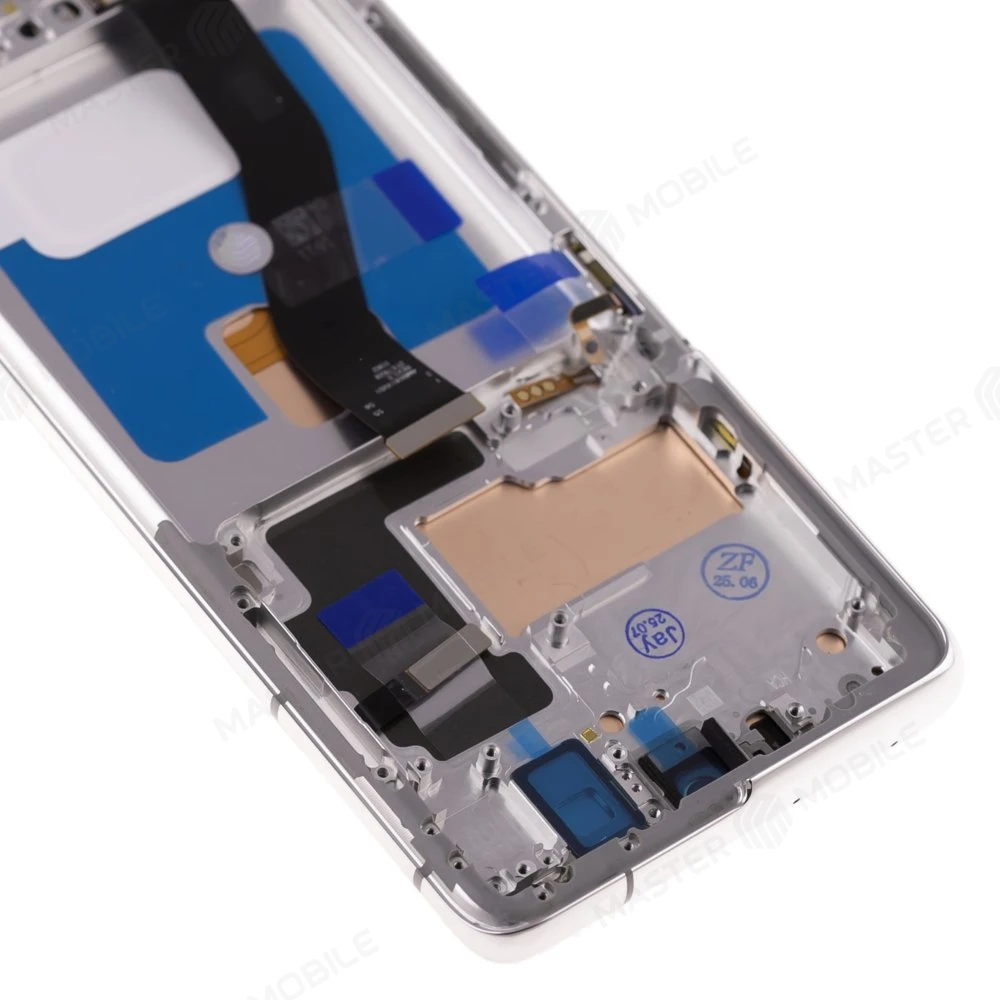 Дисплей для Samsung G998 Galaxy S21 Ultra + тачскрин (серебристый) (в рамке) (OLED) (Full Size) фото №3