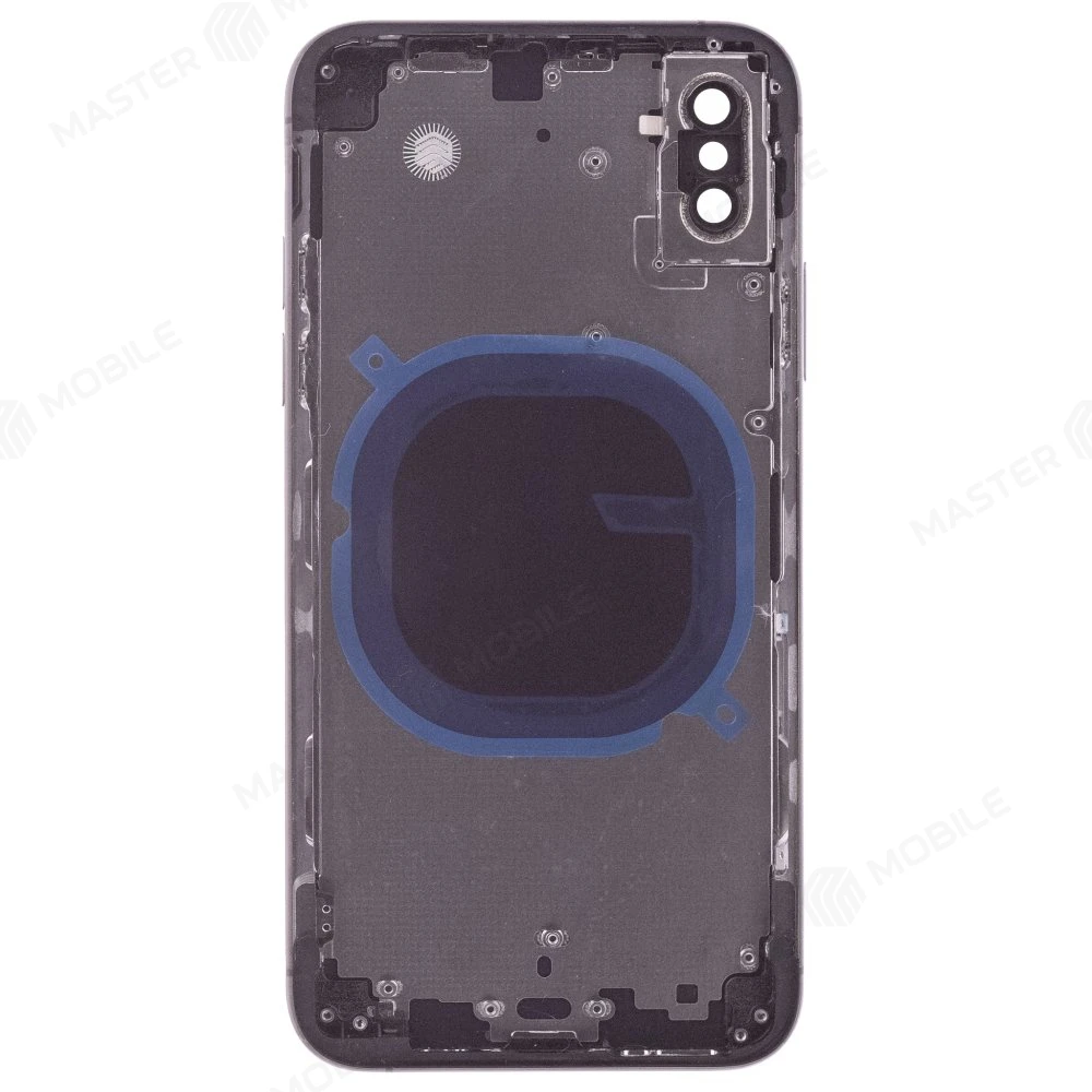 Корпус для Apple iPhone Xs (серый) (Premium) фото №2